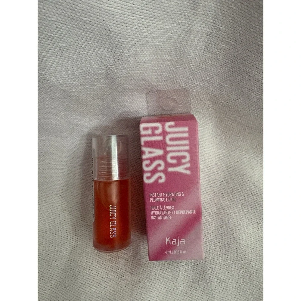 NEW Kaja Lip Plumping  Juicy Glass 03 Apricot Allure Lip Gloss 0.14 fl oz Sealed - Picture 5 of 11
